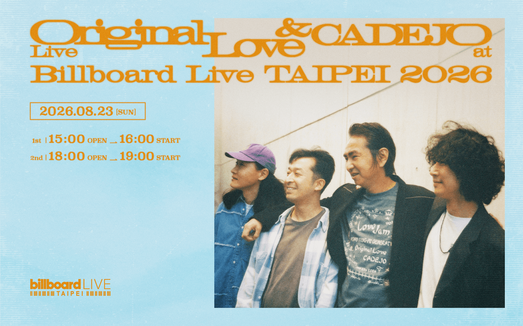 Original Love & CADEJO Live at Billboard Live TAIPEI 2026