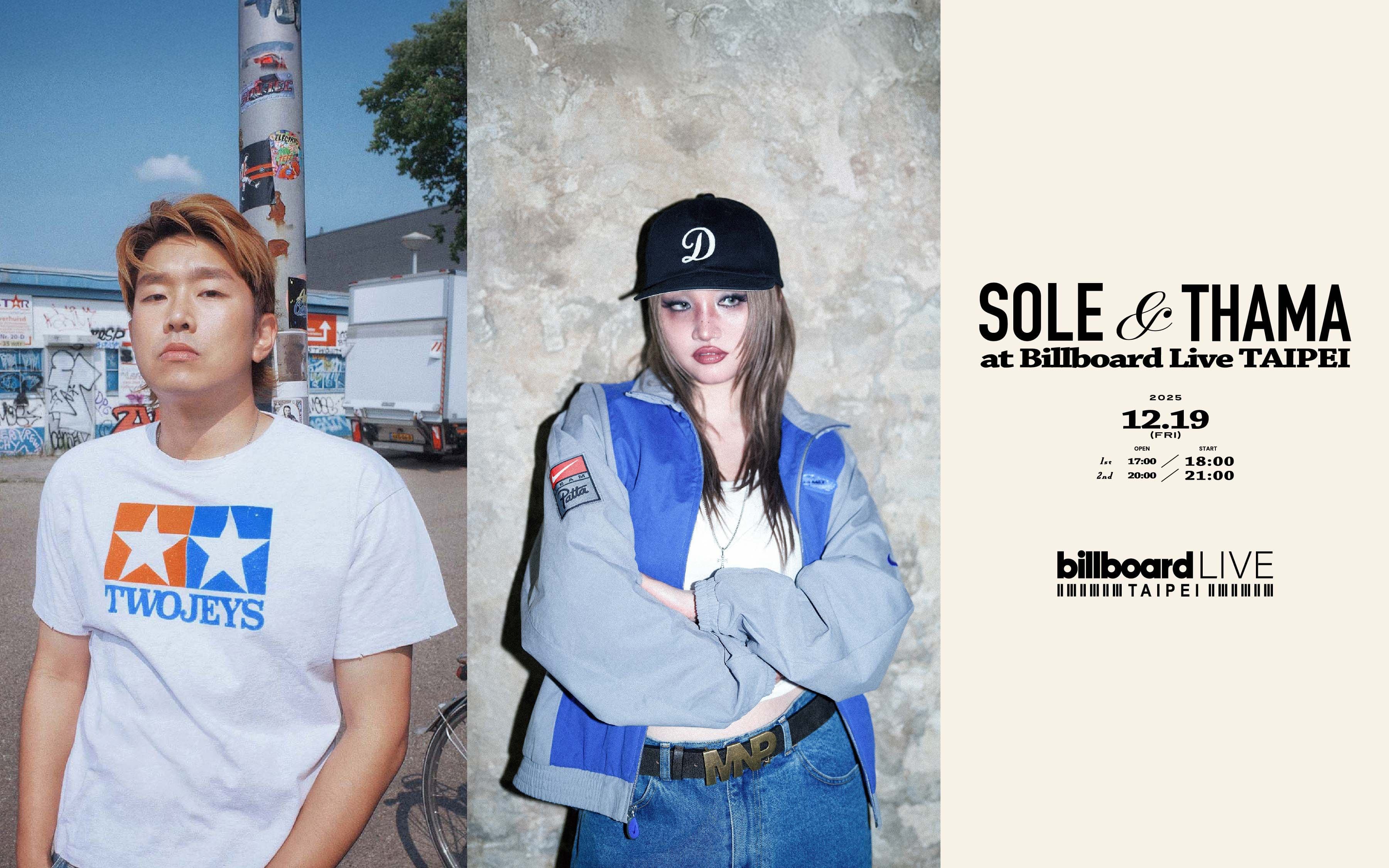 SOLE & THAMA at Billboard Live TAIPEI