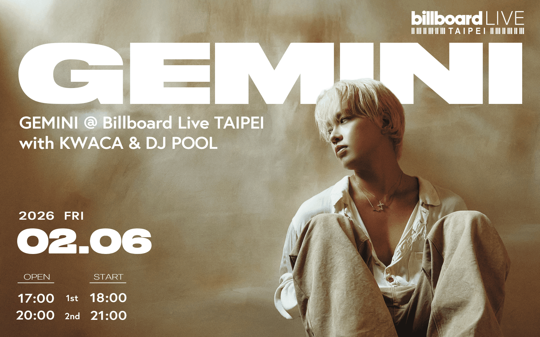 GEMINI @ Billboard Live TAIPEI with KWACA & DJ POOL