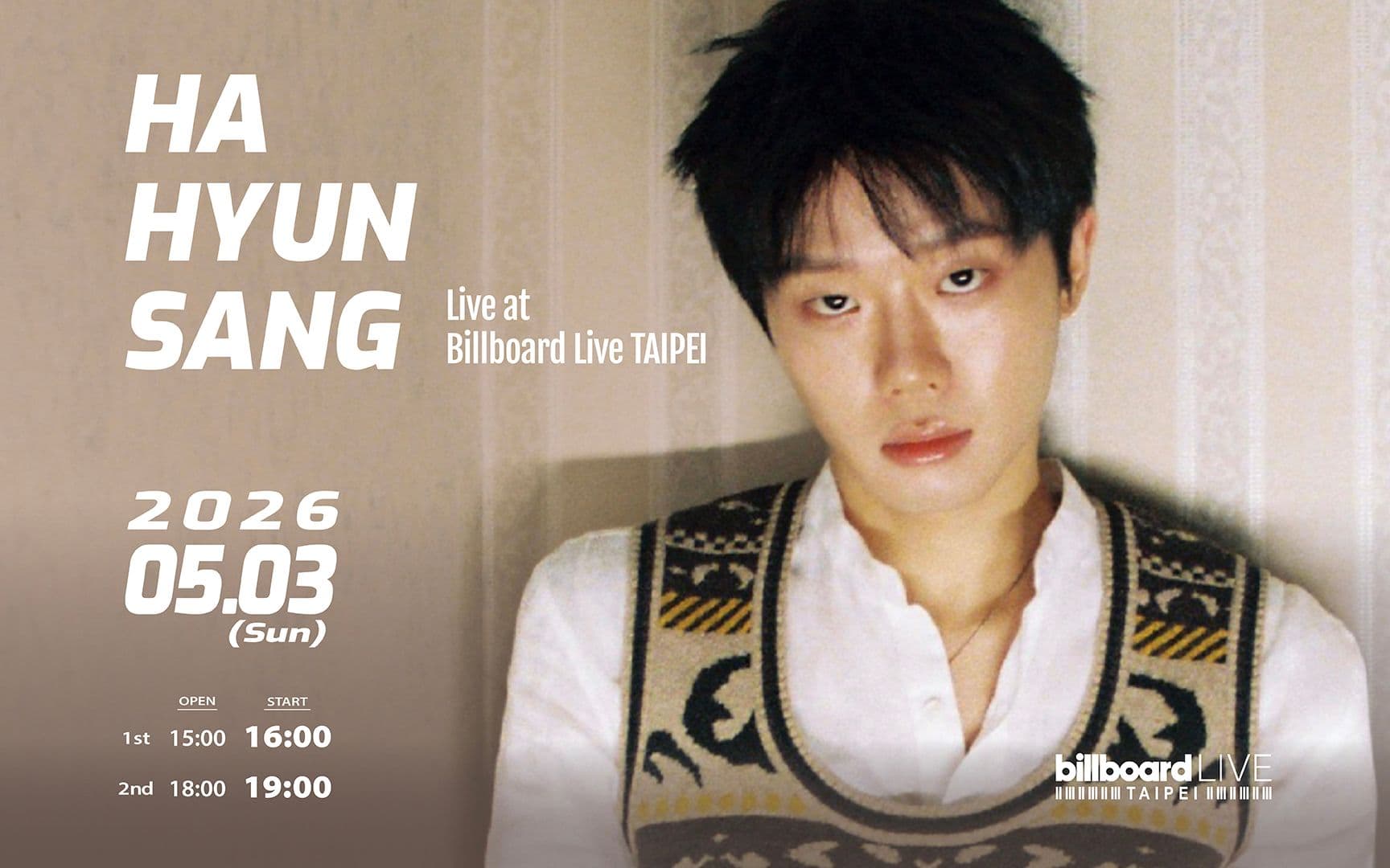 HA HYUN SANG Live at Billboard Live TAIPEI
